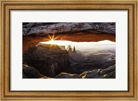 Framed Mesa Arch Panorama Print