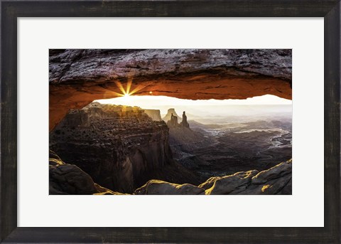 Framed Mesa Arch Panorama Print