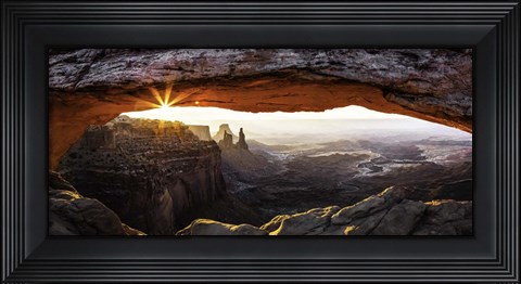 Framed Mesa Arch Panorama 2 Print