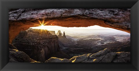 Framed Mesa Arch Panorama 2 Print