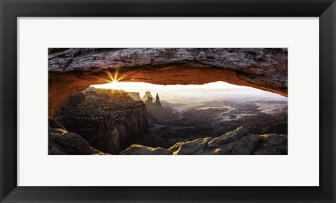 Framed Mesa Arch Panorama 2 Print