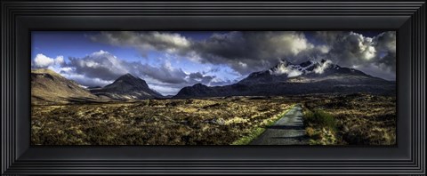 Framed Glen Etive Panorama 3 Print