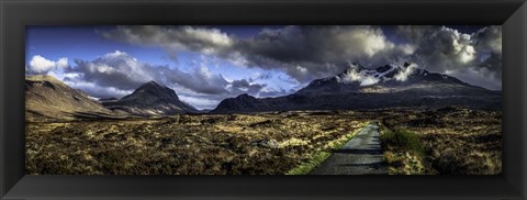 Framed Glen Etive Panorama 3 Print