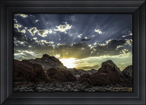Framed Valley Of Fire 3 Print