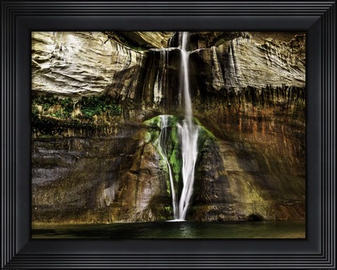 Framed Calf Creek Falls Crop Print