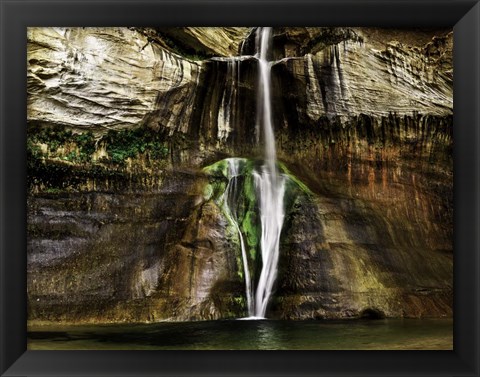 Framed Calf Creek Falls Crop Print