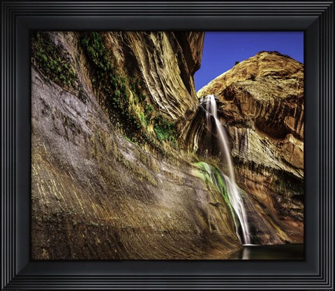 Framed Calf Creek Falls 2 Crop Print