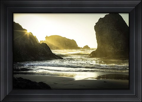 Framed Bandon Beach 2 Print