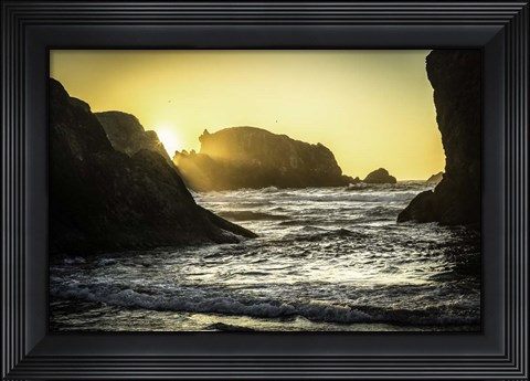 Framed Bandon Beach 3 Print