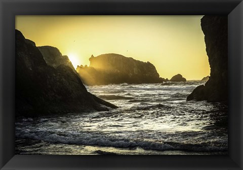 Framed Bandon Beach 3 Print