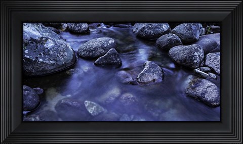 Framed River Rocks 2 Print