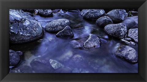 Framed River Rocks 2 Print