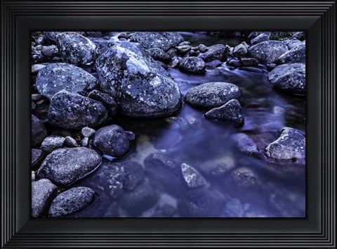 Framed River Rocks 3 Print