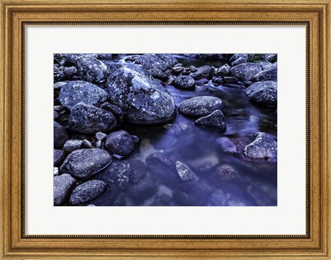 Framed River Rocks 3 Print