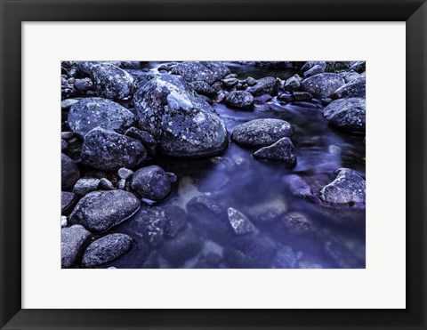 Framed River Rocks 3 Print