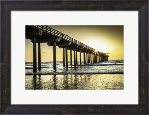 Framed Cali Pier Print