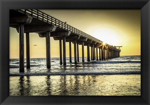 Framed Cali Pier Print