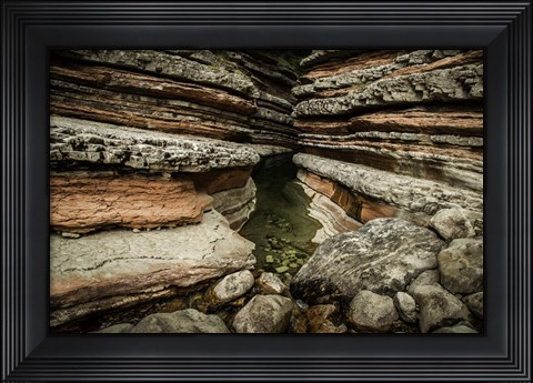 Framed Layered Slot Canyon Print