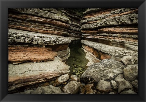 Framed Layered Slot Canyon Print