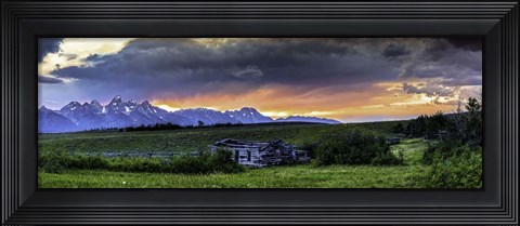 Framed Teton Mountains Print