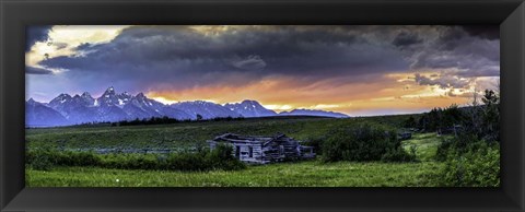 Framed Teton Mountains Print