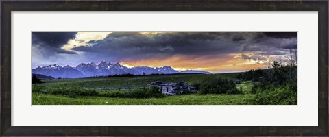 Framed Teton Mountains 2 Print