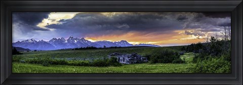 Framed Teton Mountains 2 Print