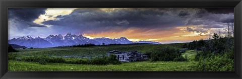 Framed Teton Mountains 2 Print