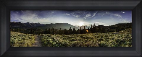 Framed Yellowstone Landscape Print