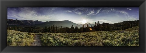 Framed Yellowstone Landscape Print