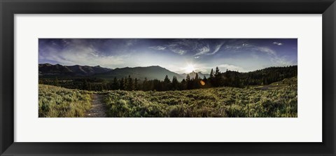 Framed Yellowstone Landscape Print