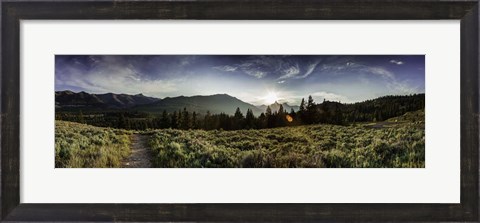 Framed Yellowstone Landscape Print