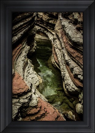 Framed Layered Slot Canyon 2 Print