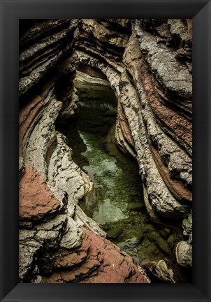 Framed Layered Slot Canyon 2 Print