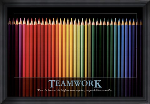 Framed Teamwork Print