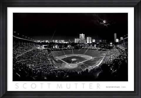 Framed Wrigley Field Print