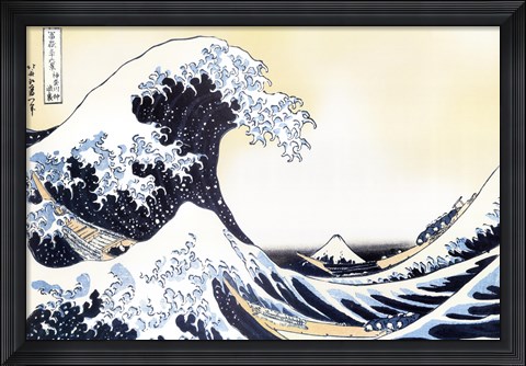 Framed Great Wave Print