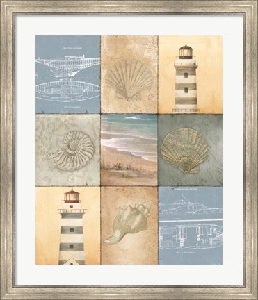 Framed Coast Panels Print