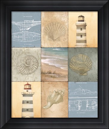 Framed Coast Panels Print