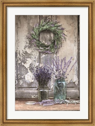 Framed Cutting Lavender Print
