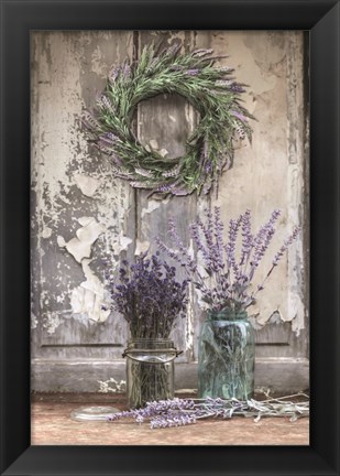 Framed Cutting Lavender Print