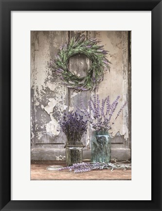 Framed Cutting Lavender Print