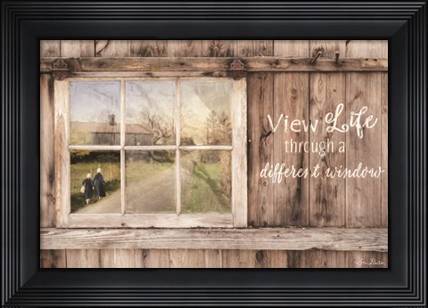 Framed View Life Through a Different Window Print