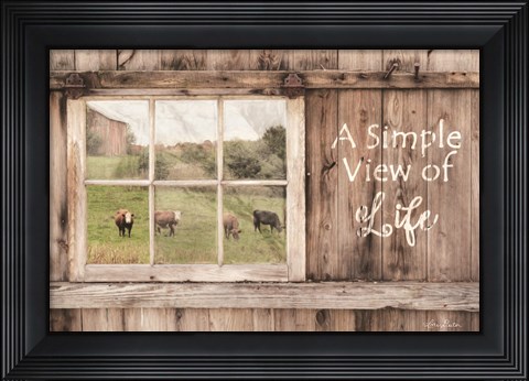 Framed Simple View of Life Print