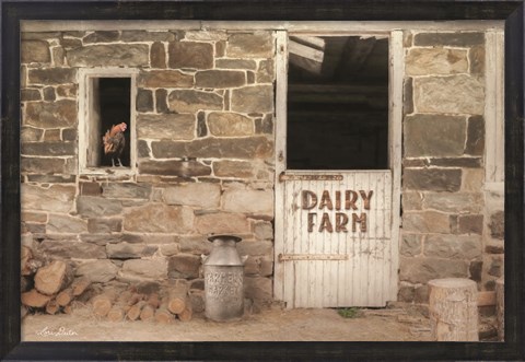 Framed Dairy Farm Print