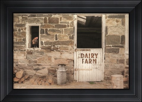 Framed Dairy Farm Print
