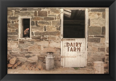 Framed Dairy Farm Print