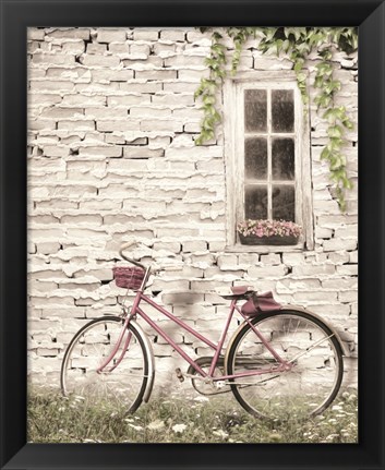 Framed Ready for a Bike Ride Print