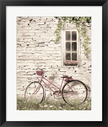 Framed Ready for a Bike Ride Print