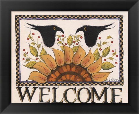 Framed Sunny Welcome Print